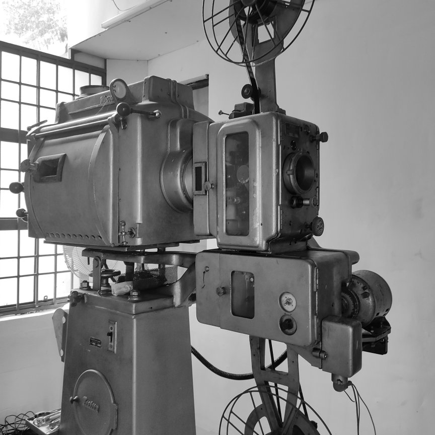 old movie theater projector